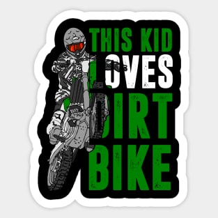 Youth Motorcross, Boys Dirt Bike Sticker